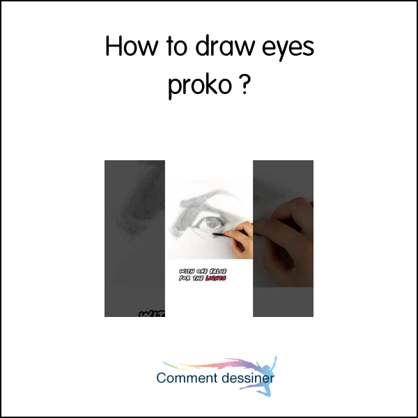 How to draw eyes proko